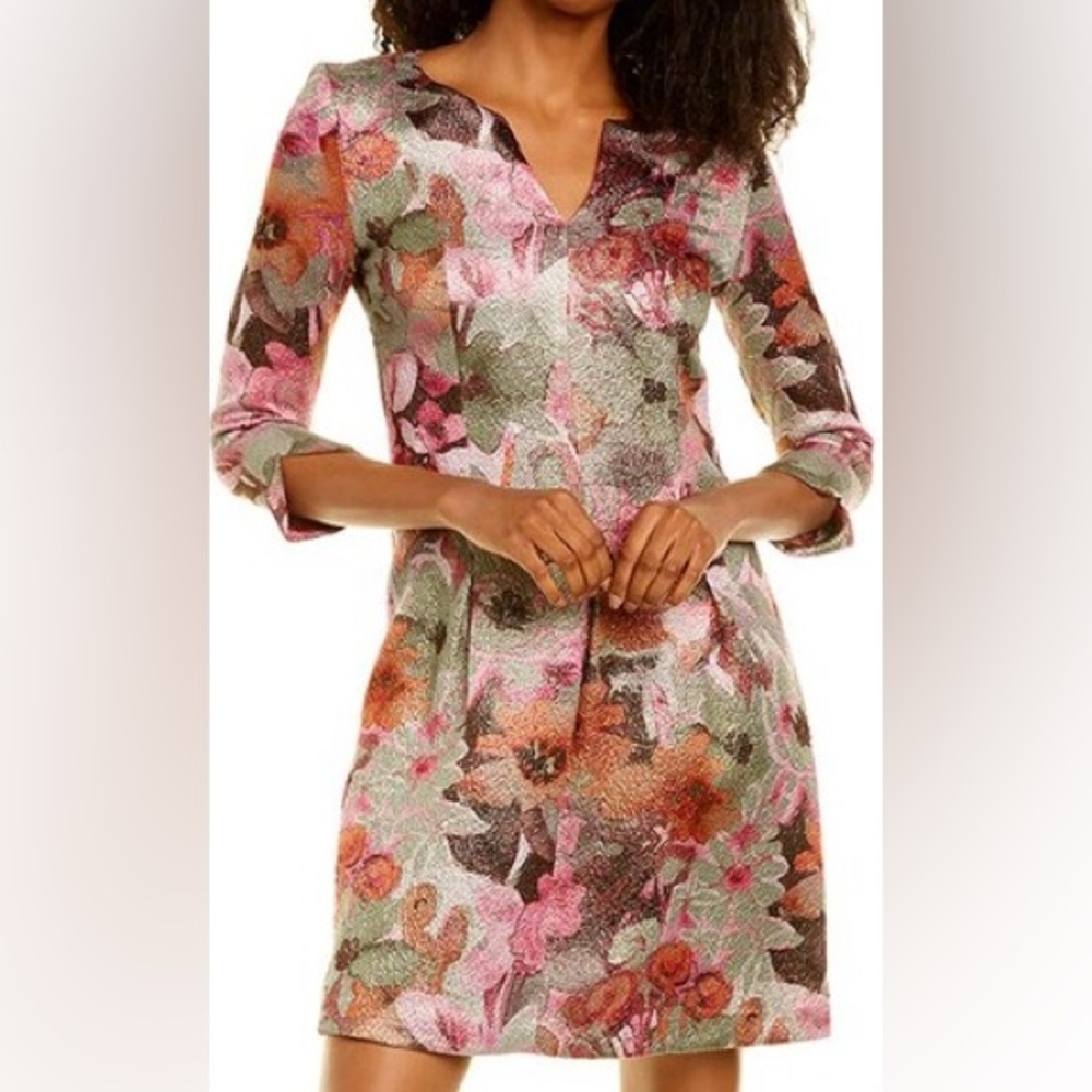 Leggiadro Shift Dress long sleeve size M/8 excellent condition